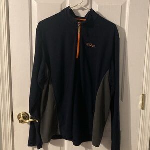 Men’s Orvis Navy and Orange Pullover size:Largd